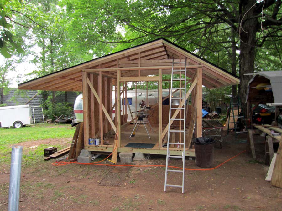 Saltbox Roof Framing &amp; 5 Sided Corner Shed Roof Framing 